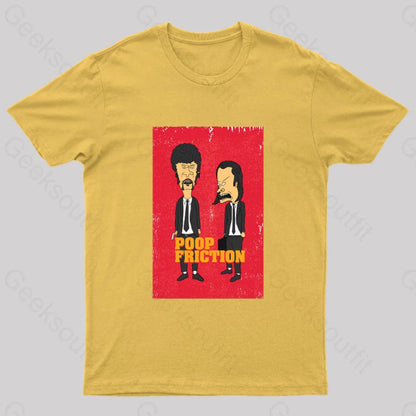 Poop Friction Geek T-Shirt Yellow / S