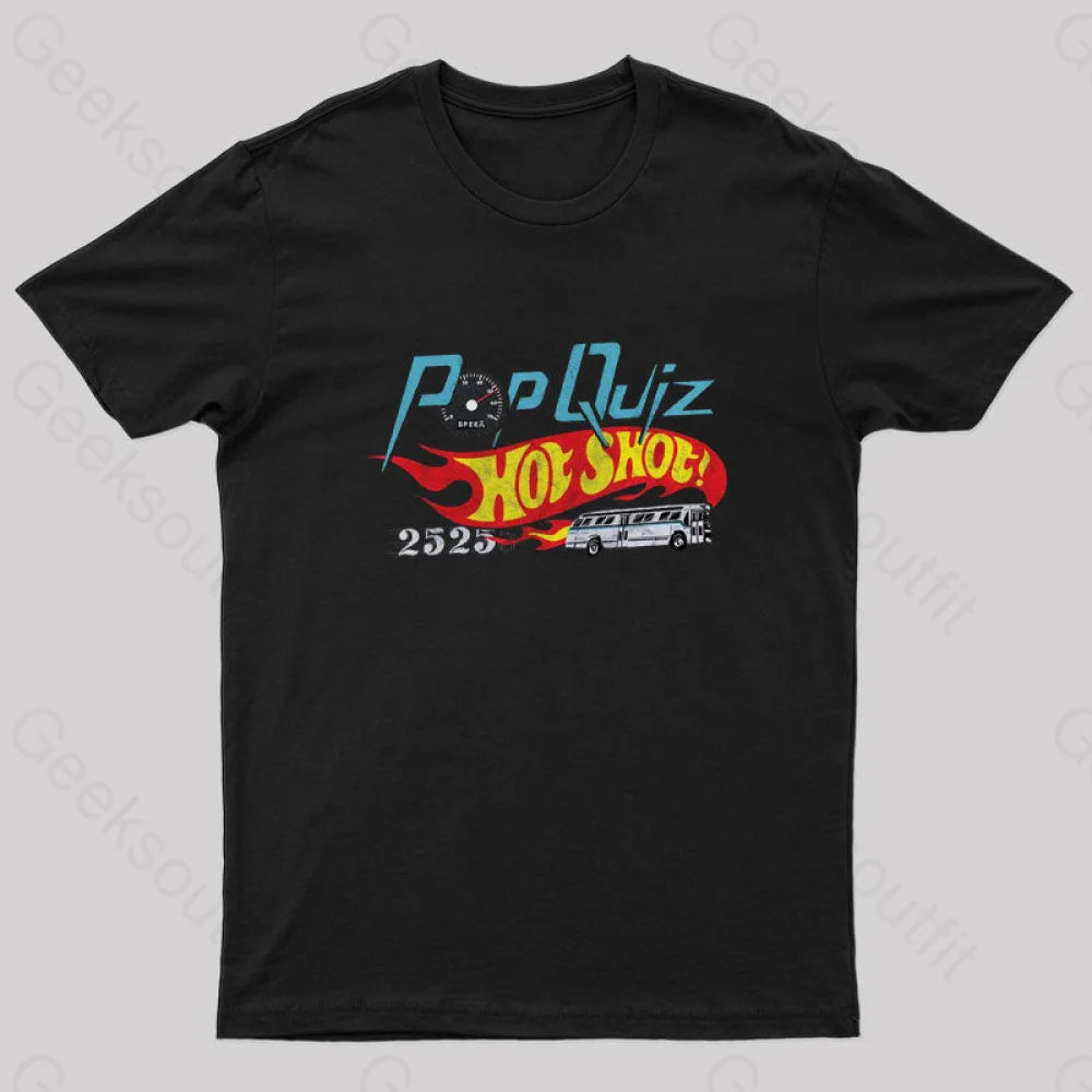 Pop Quiz Geek T-Shirt Black / S