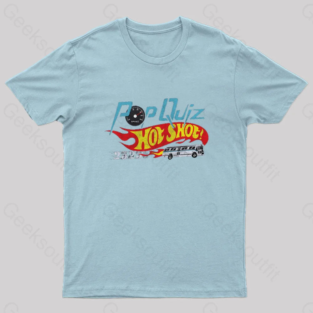 Pop Quiz Geek T-Shirt Light Blue / S