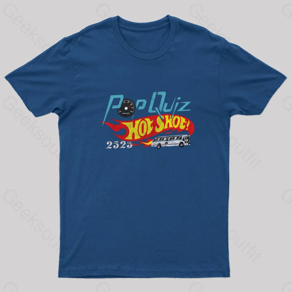 Pop Quiz Geek T-Shirt Navy / S