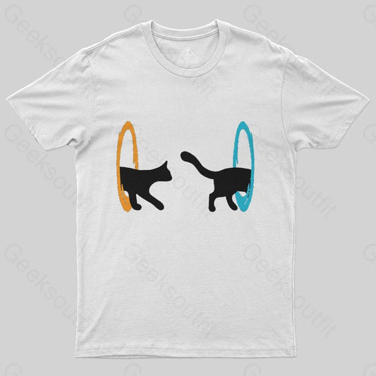 Portal Cat T-Shirt - Geeksoutfit