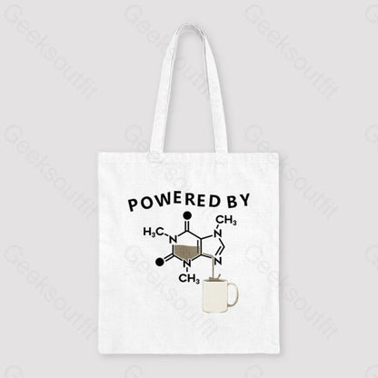 Powered By Caffeine Unisex Tote Bag