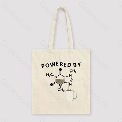 Powered By Caffeine Unisex Tote Bag