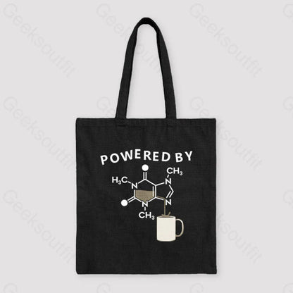 Powered By Caffeine Unisex Tote Bag