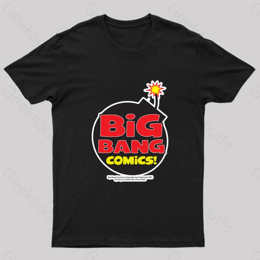 Primordial Great Explosion Comics Logo T-Shirt Black / S