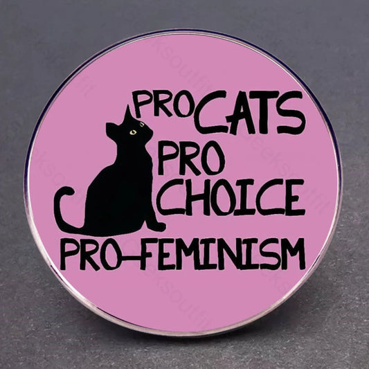 Pro Cat Choice Feminist Pins