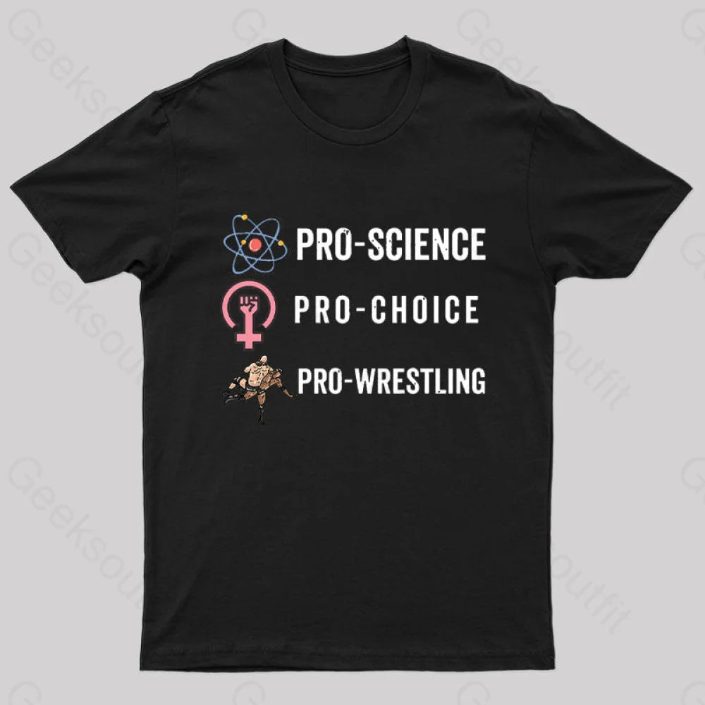 Pro Science Choice Wrestlig Nerd T-Shirt Black / S