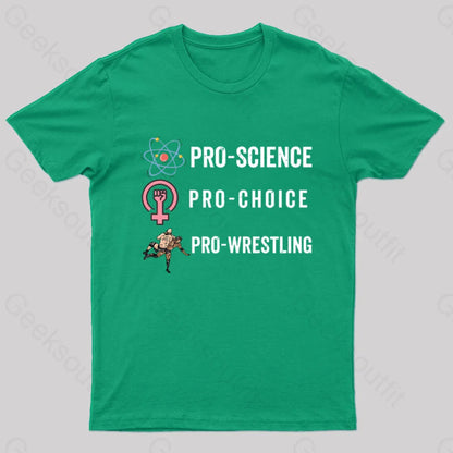 Pro Science Choice Wrestlig Nerd T-Shirt Green / S