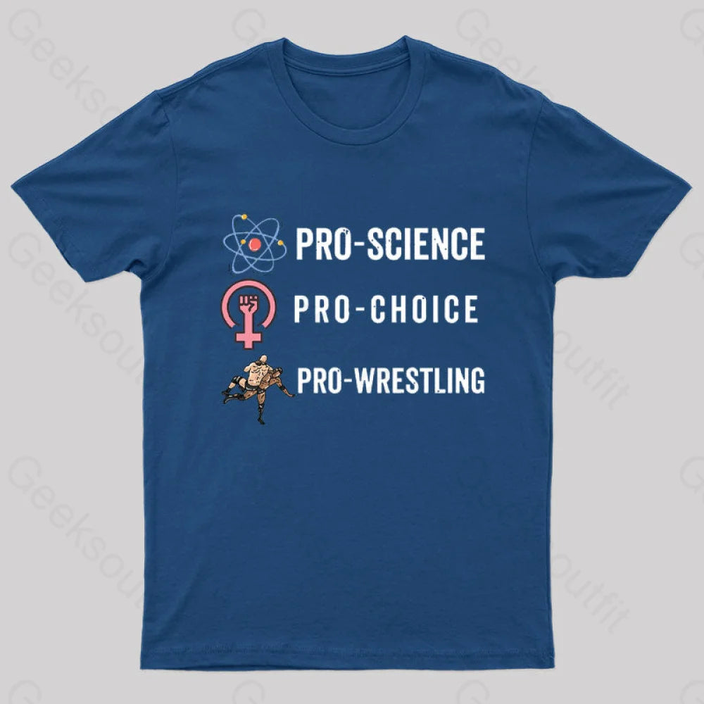 Pro Science Choice Wrestlig Nerd T-Shirt Navy / S