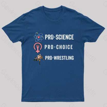 Pro Science Choice Wrestlig Nerd T-Shirt Navy / S