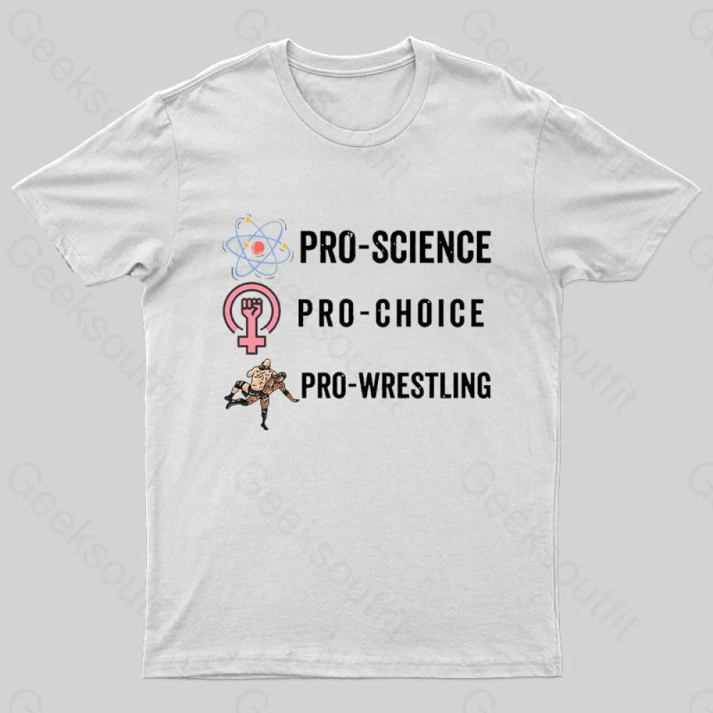 Pro Science Choice Wrestlig Nerd T-Shirt White / S