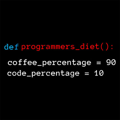 Programmers Diet Geek T-Shirt