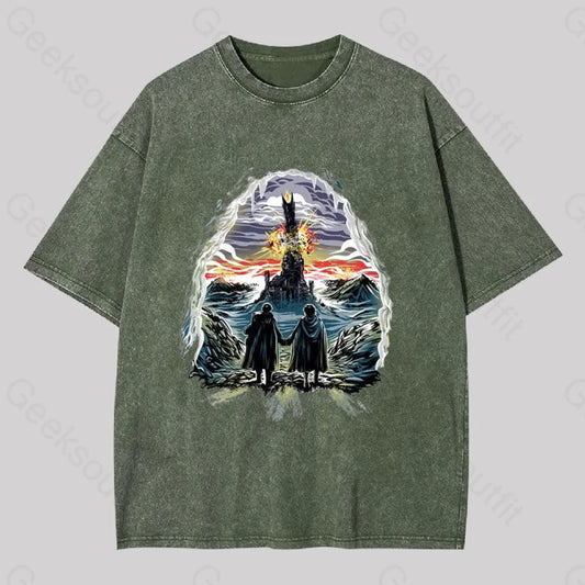 Project One Ring Washed T-Shirt Army Green / S