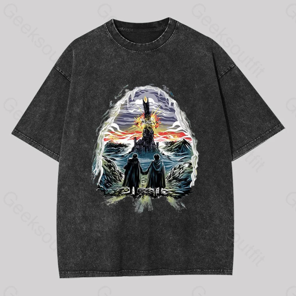 Project One Ring Washed T-Shirt Black / S