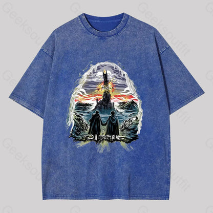 Project One Ring Washed T-Shirt Blue / S