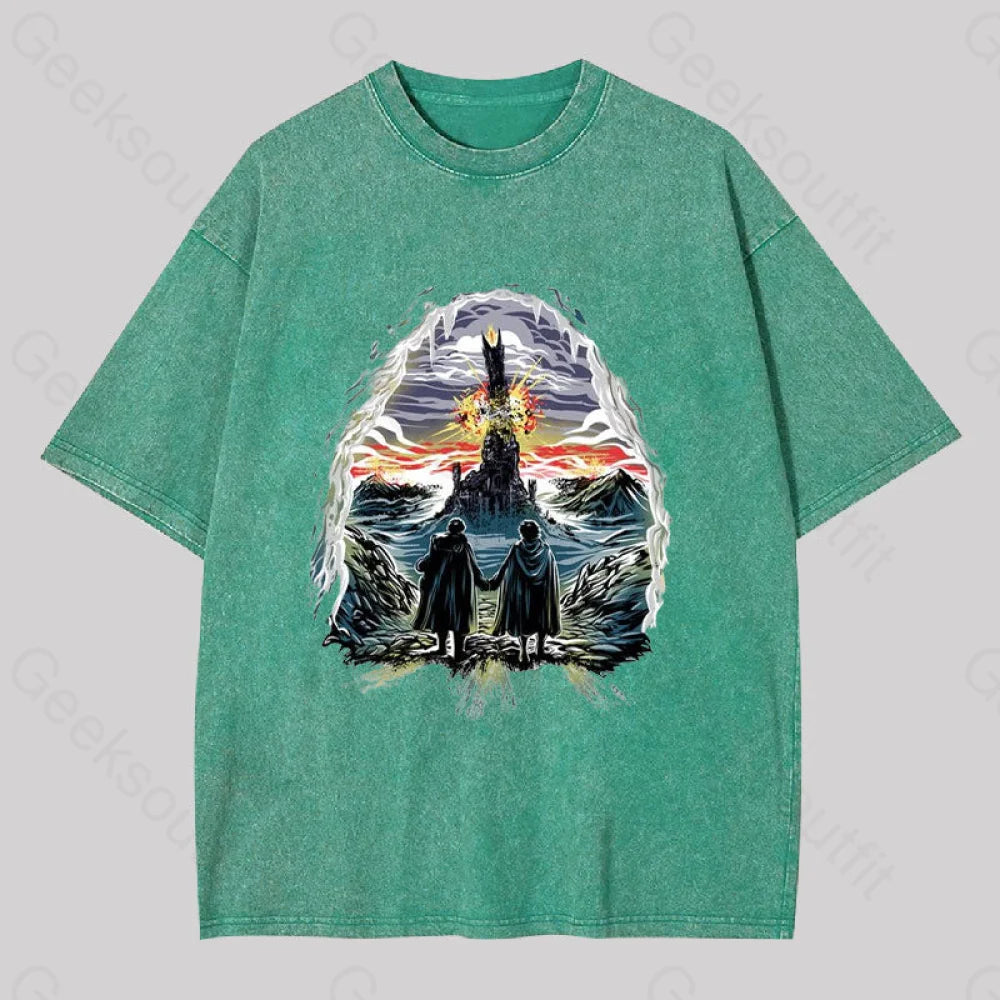 Project One Ring Washed T-Shirt Grass Green / S