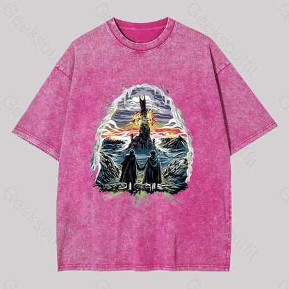 Project One Ring Washed T-Shirt Rose Red / S