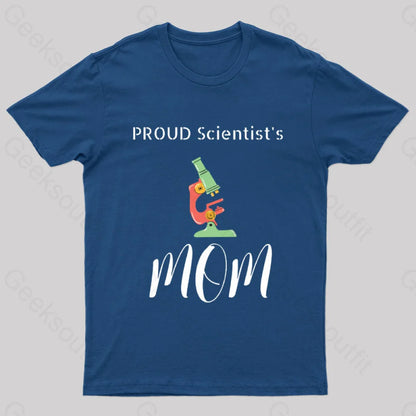 Proud Scientist’s Mom Nerd T-Shirt Navy / S