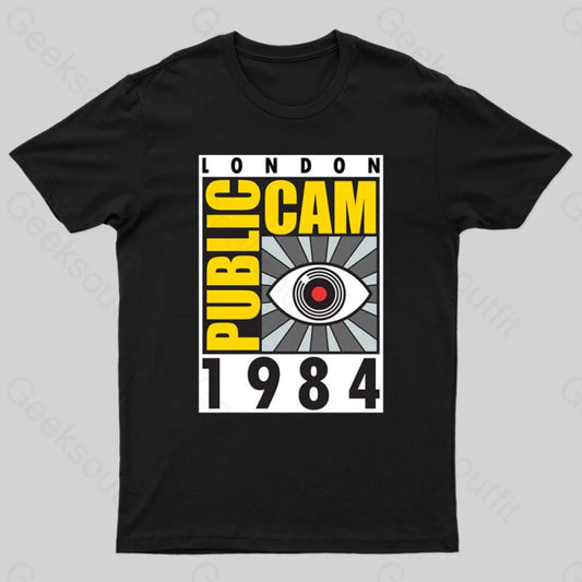 Public Cam Geek T-Shirt Black / S