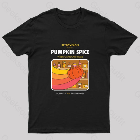 Pumpkin Spice High Score Geek T-Shirt Black / S