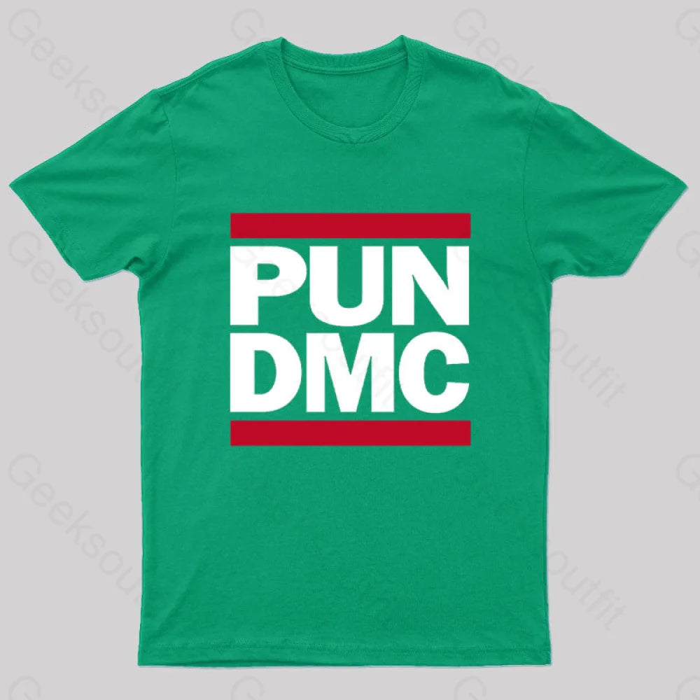 Pun Dmc Geek T-Shirt Green / S