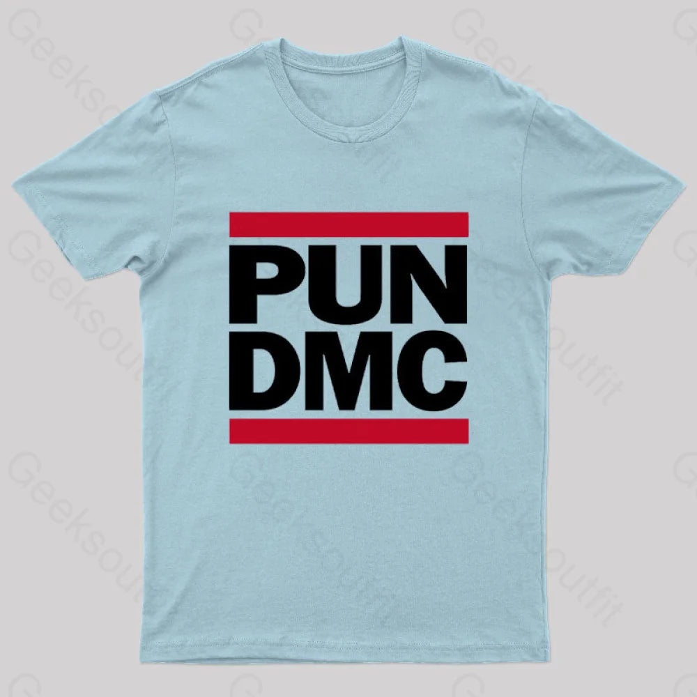 Pun Dmc Geek T-Shirt Light Blue / S