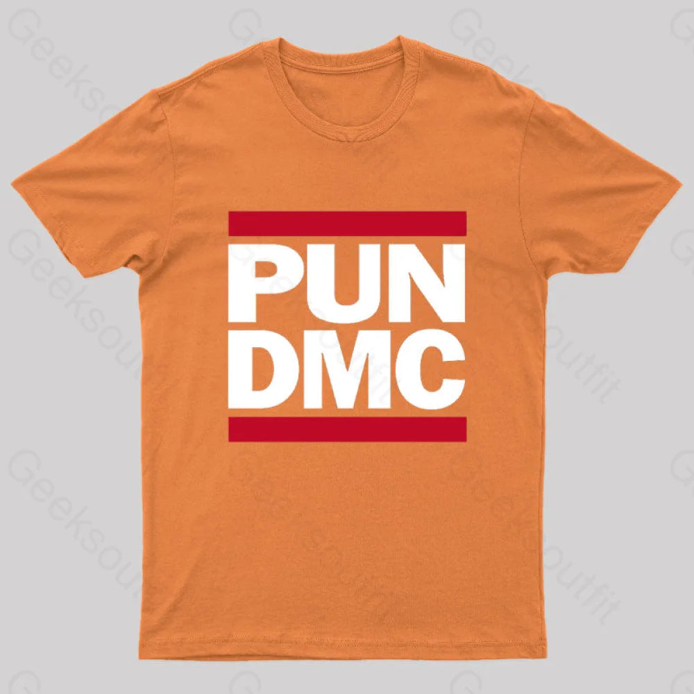 Pun Dmc Geek T-Shirt Orange / S