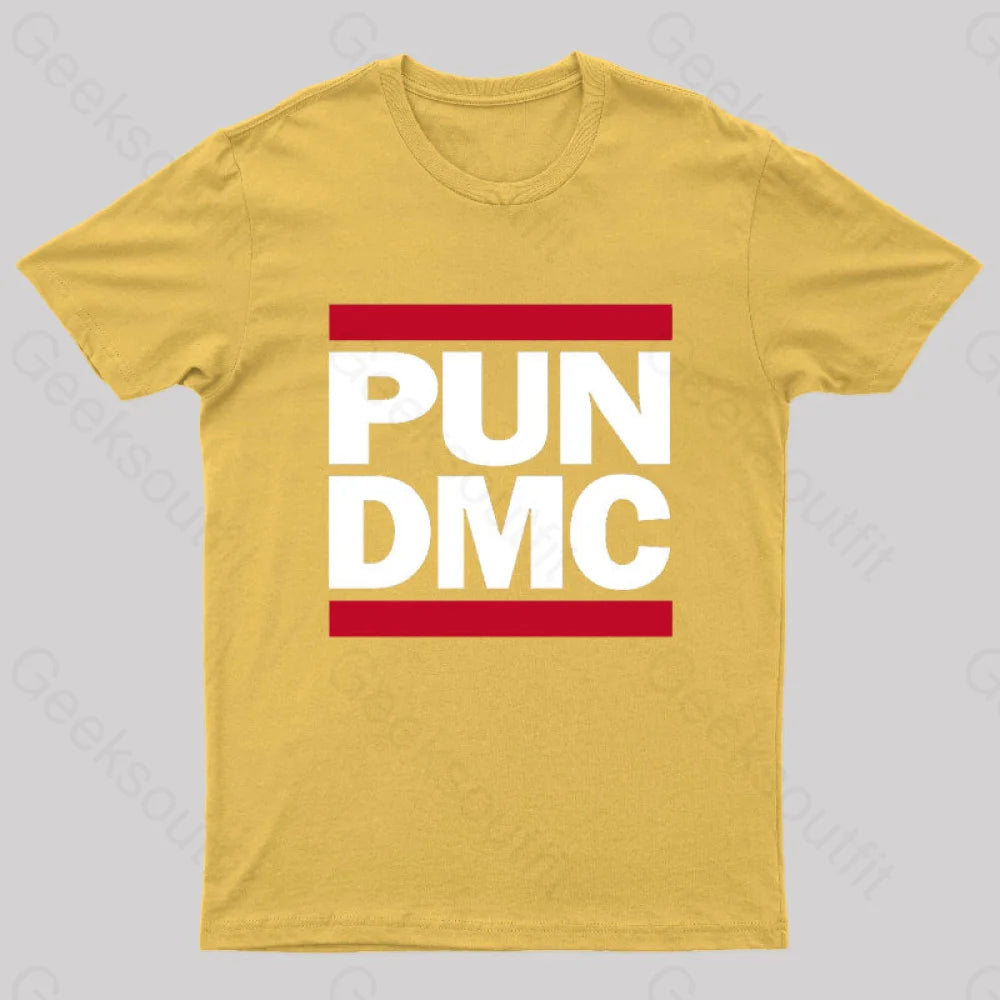 Pun Dmc Geek T-Shirt Yellow / S