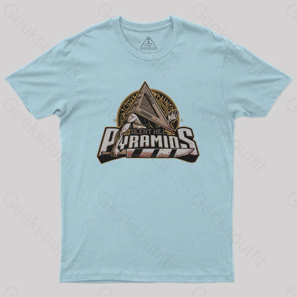 Pyramid Monster Team Geek T-Shirt Light Blue / S