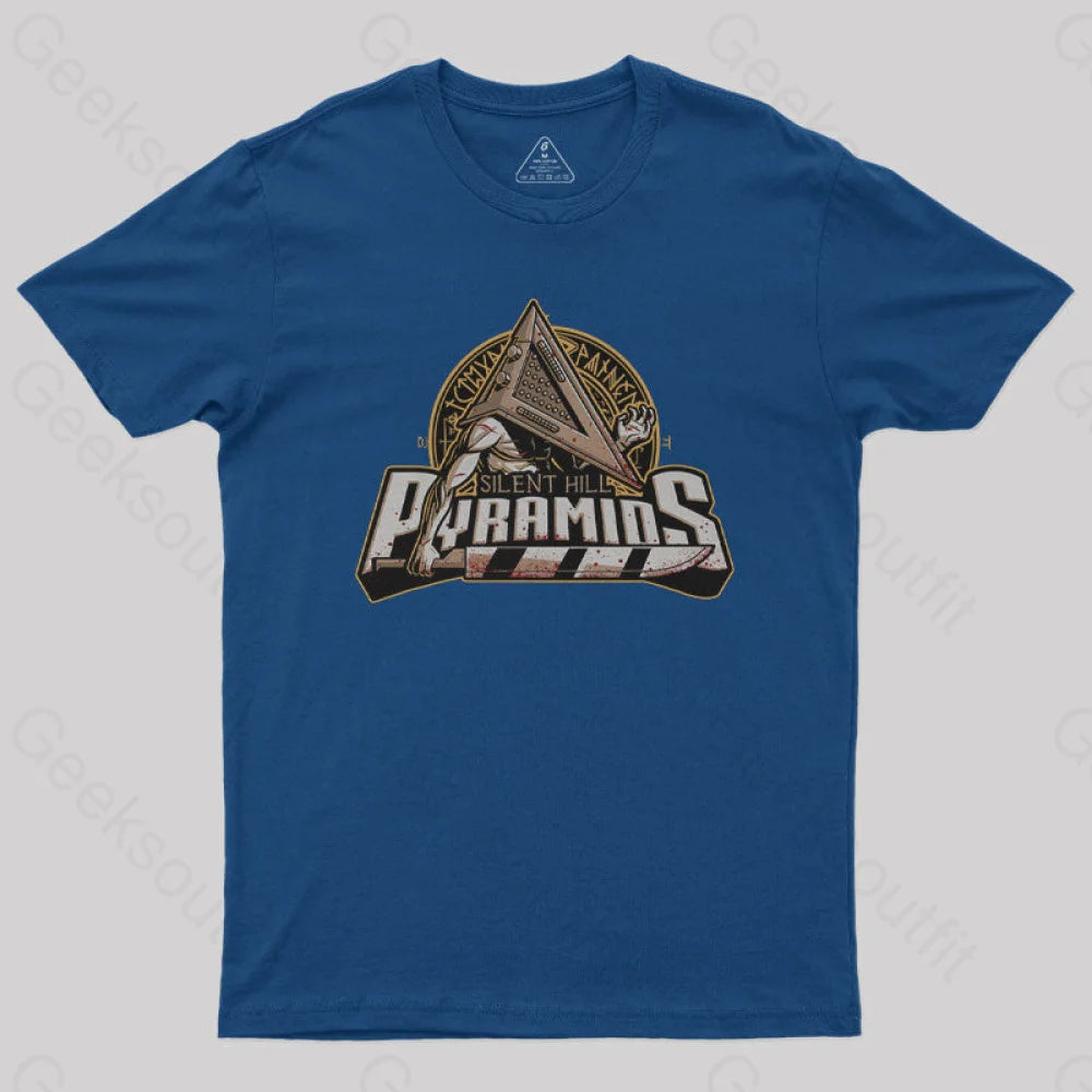 Pyramid Monster Team Geek T-Shirt Navy / S