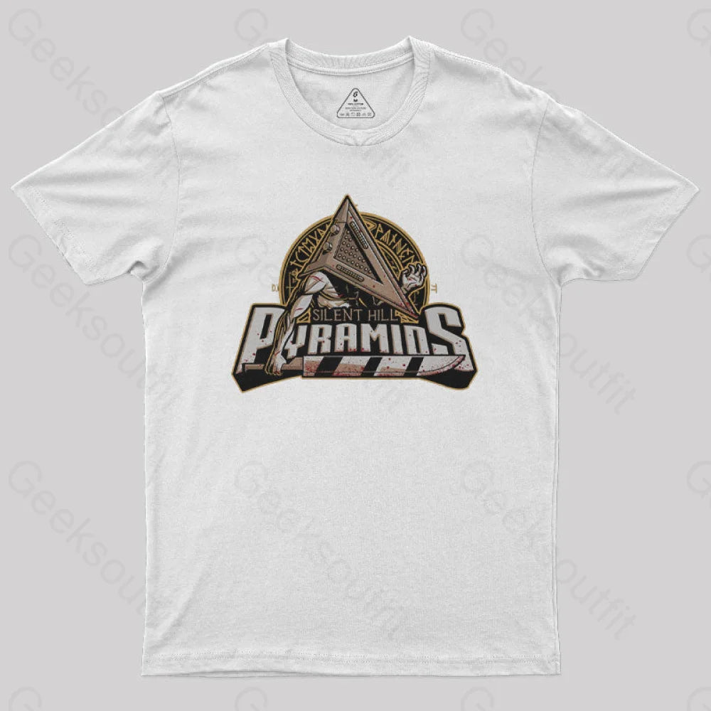 Pyramid Monster Team Geek T-Shirt White / S