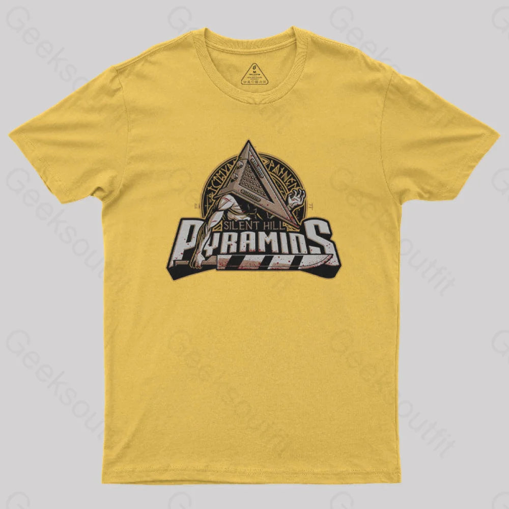 Pyramid Monster Team Geek T-Shirt Yellow / S