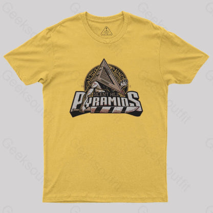 Pyramid Monster Team Geek T-Shirt Yellow / S