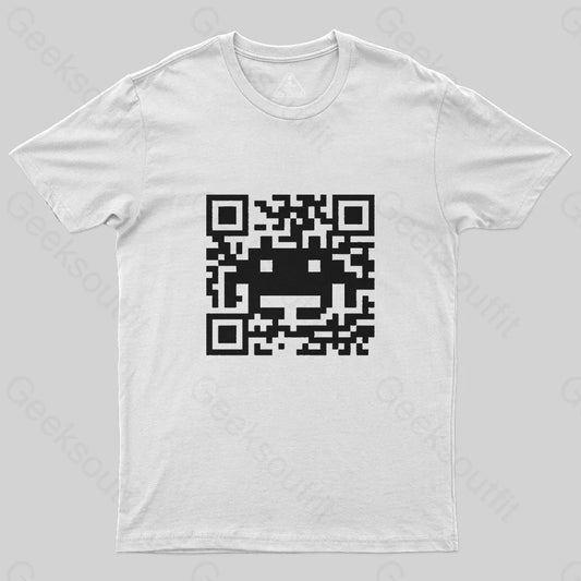 QR Code Space Invader T-Shirt - Geeksoutfit