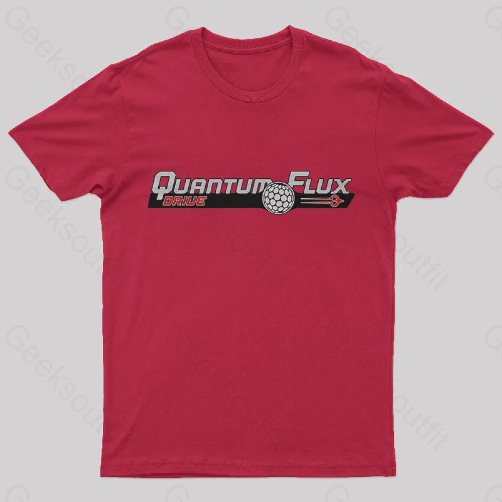 Quantum Flux Drive Nerd T-Shirt Red / S