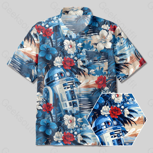 R2-D2 Button Up Pocket Shirt Up / S Bus377 Yc