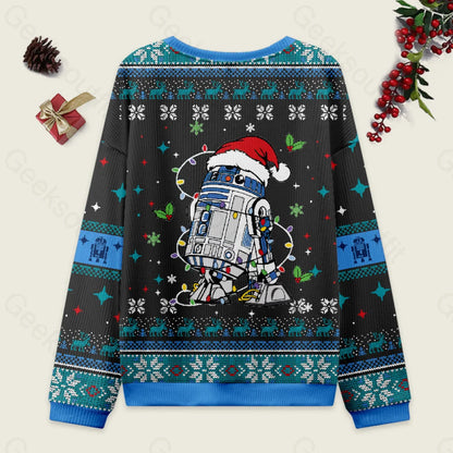 R2-D2 Christmas Ugly Sweater Men’s Style-S