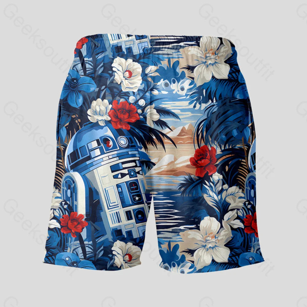 R2-D2 Geeky Drawstring Shorts