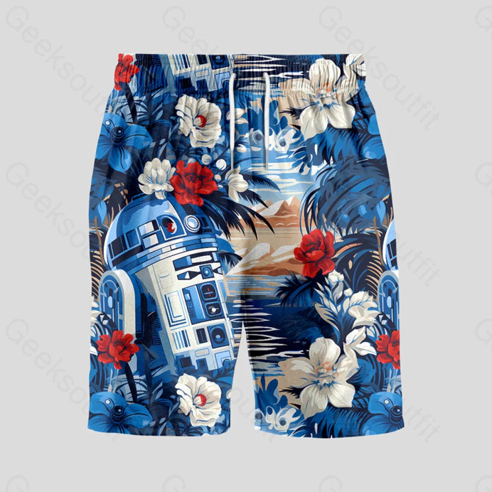 R2-D2 Geeky Drawstring Shorts S