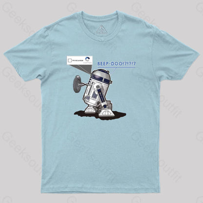 R2Captcha Geek T-Shirt Light Blue / S