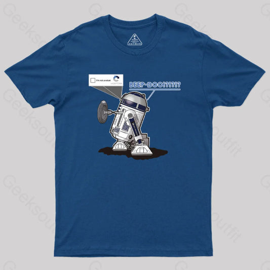 R2Captcha Geek T-Shirt Navy / S