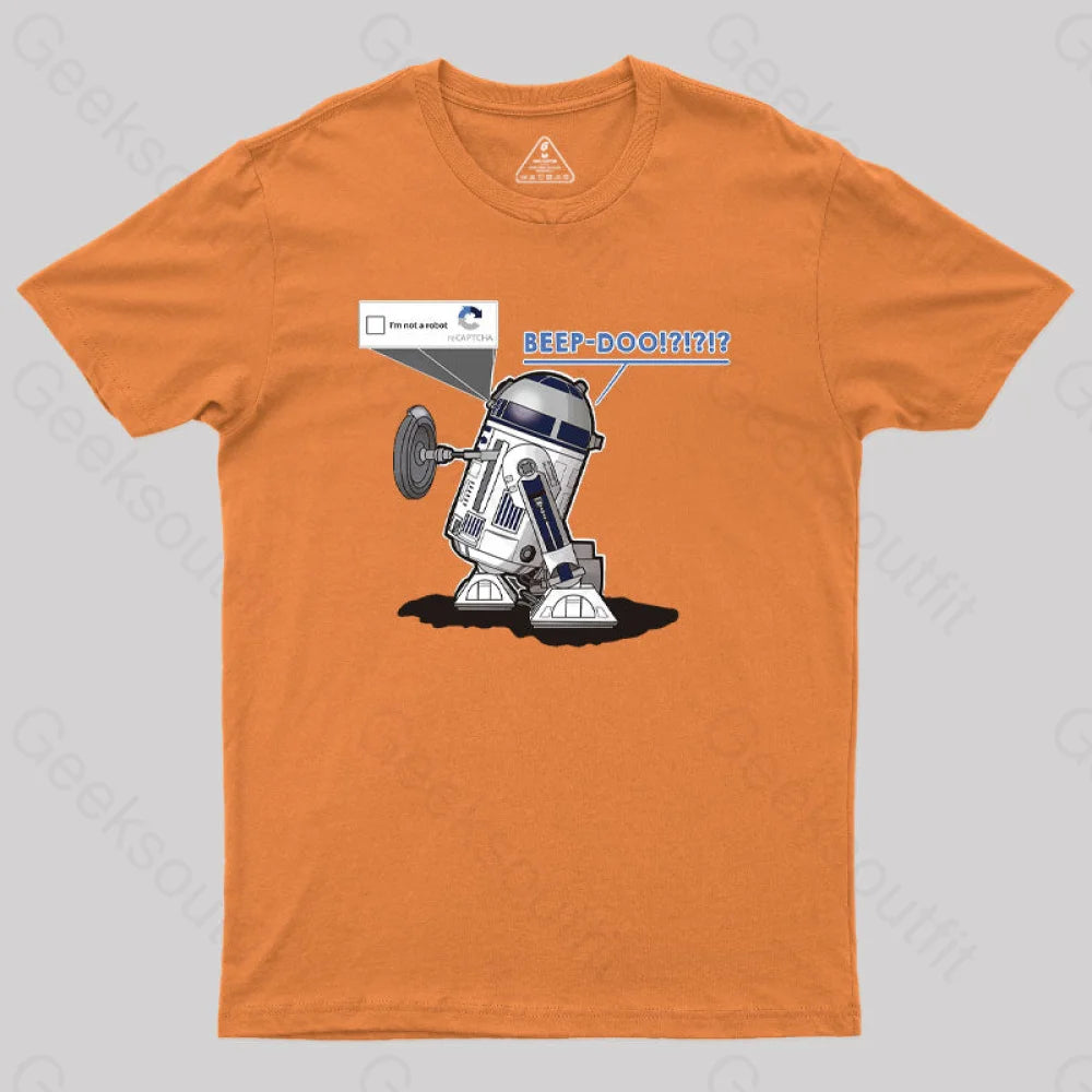 R2Captcha Geek T-Shirt Orange / S