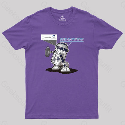 R2Captcha Geek T-Shirt Purple / S