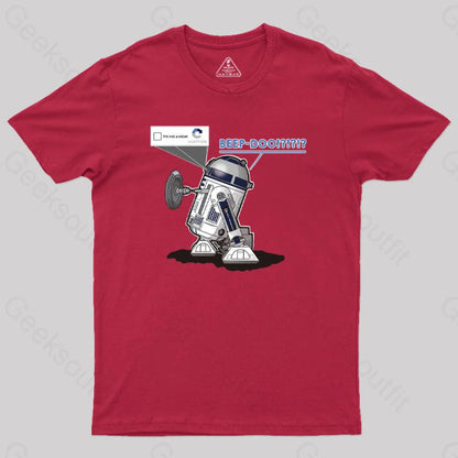 R2Captcha Geek T-Shirt Red / S