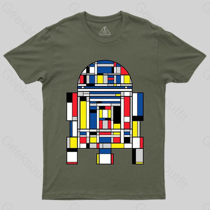 R2D2 Mondrian T-shirt - Geeksoutfit