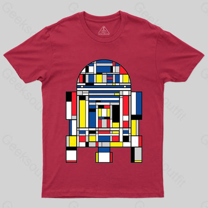 R2D2 Mondrian T-shirt - Geeksoutfit