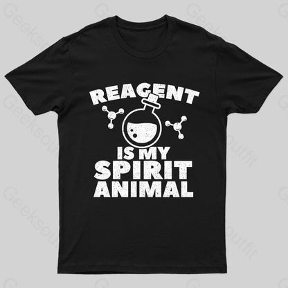 Reagent Is My Spirit Anmial Nerd T-Shirt Black / S