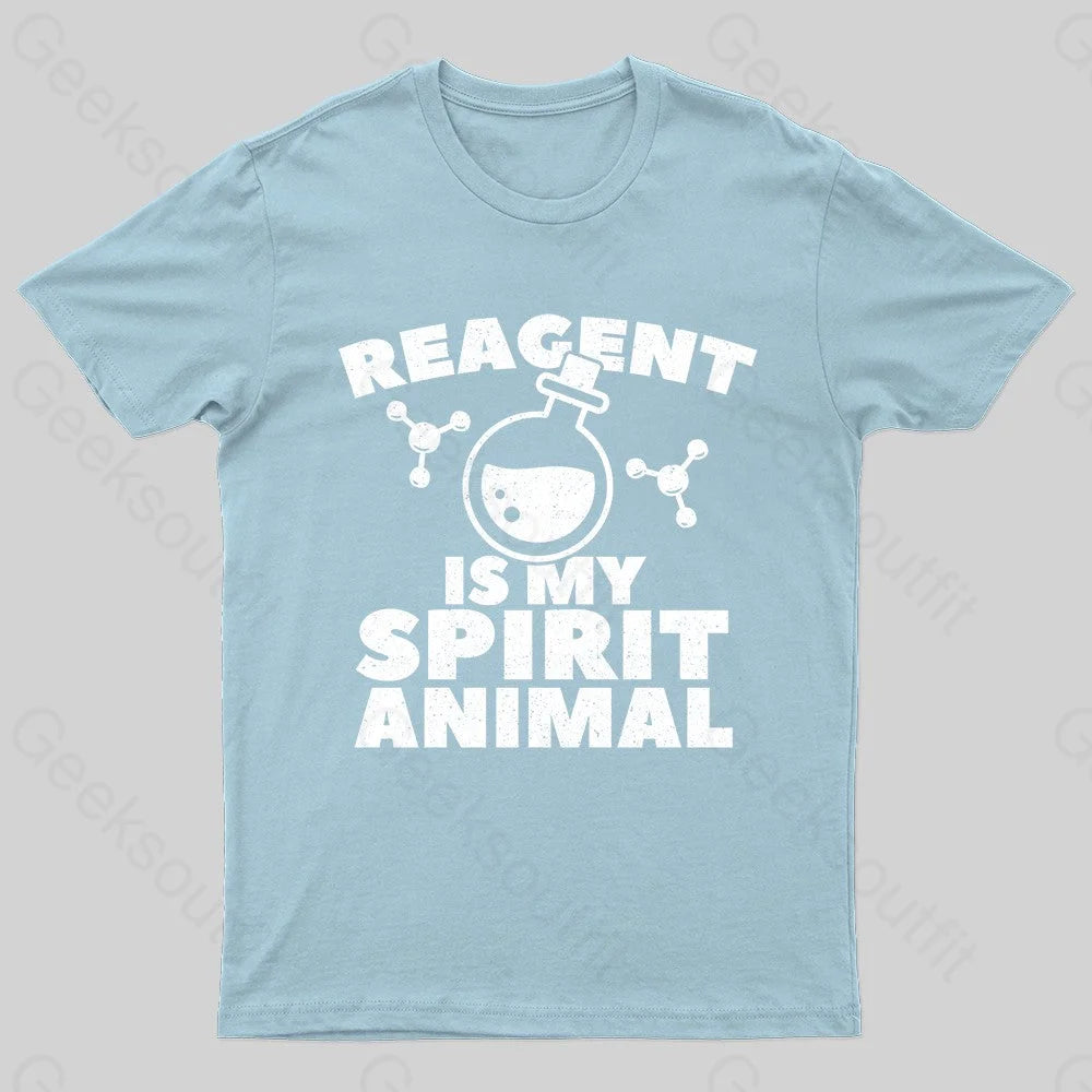 Reagent Is My Spirit Anmial Nerd T-Shirt Light Blue / S