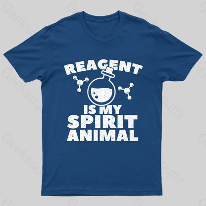 Reagent Is My Spirit Anmial Nerd T-Shirt Navy / S