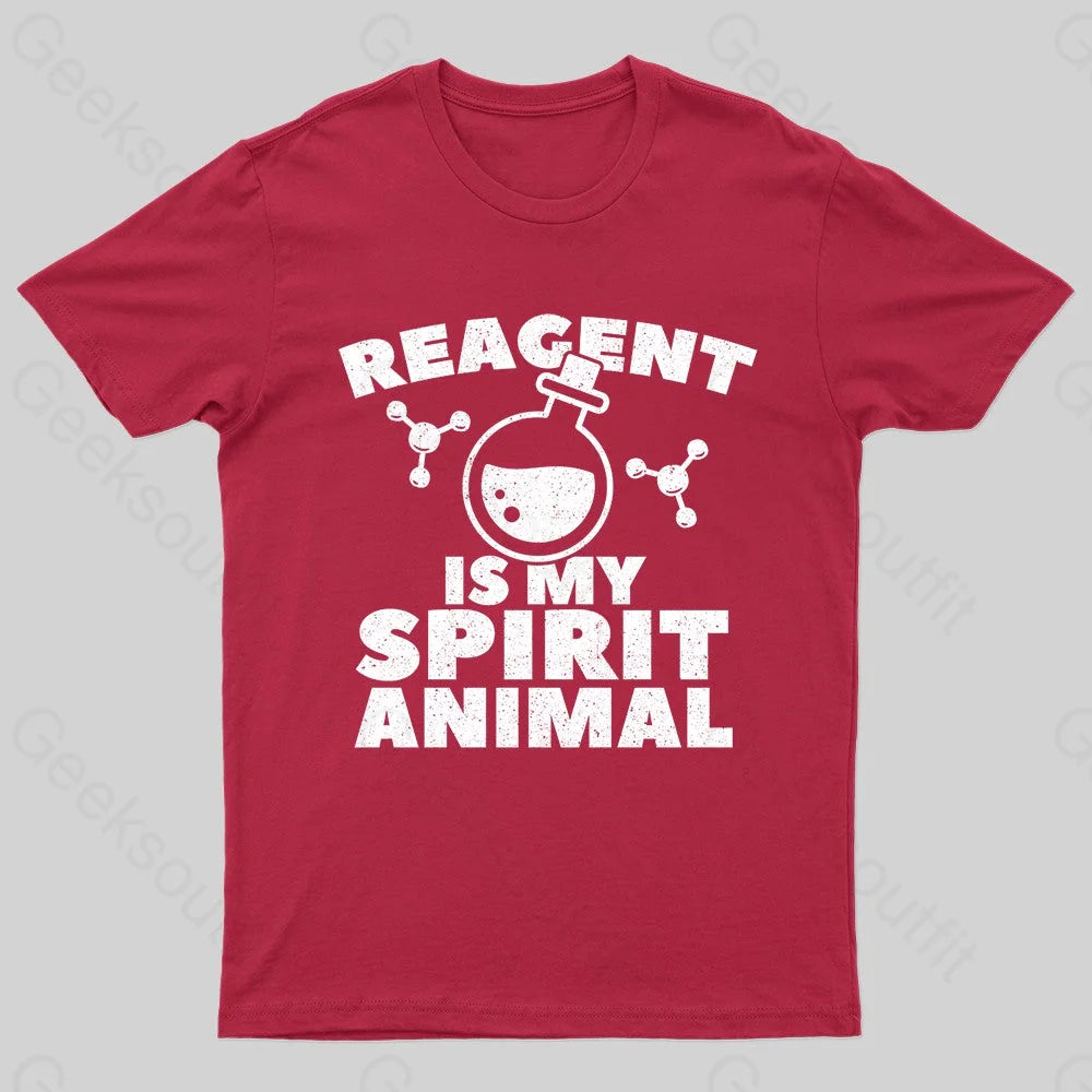 Reagent Is My Spirit Anmial Nerd T-Shirt Red / S